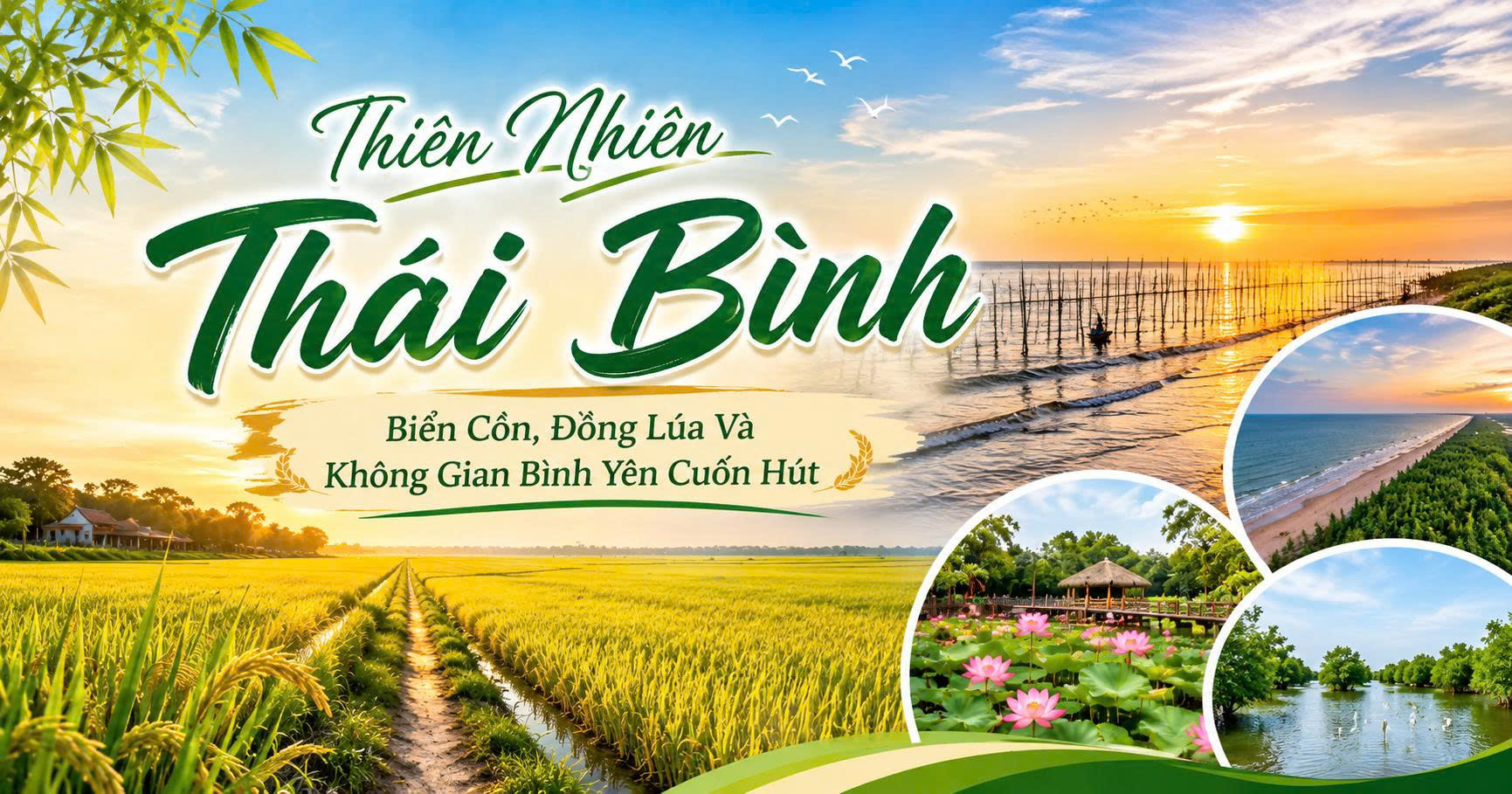 Thiên Nhiên Thái Bình – Biển Cồn, Đồng Lúa Và Không Gian Bình Yên Cuốn Hút